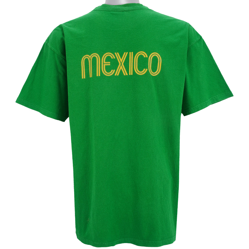 Nike - Nike Team Mexico Spell-Out T-Shirt 1990s Large Vintage Retro Football
