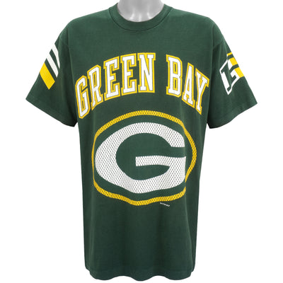 NFL (Pro Player) - Green Bay Packers Spell-Out Deadstock T-Shirt 1997 X-Large