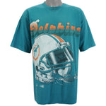 NFL (Riddell) - Miami Dolphins Spell-Out T-Shirt 1994 X-Large Vintage Retro Football