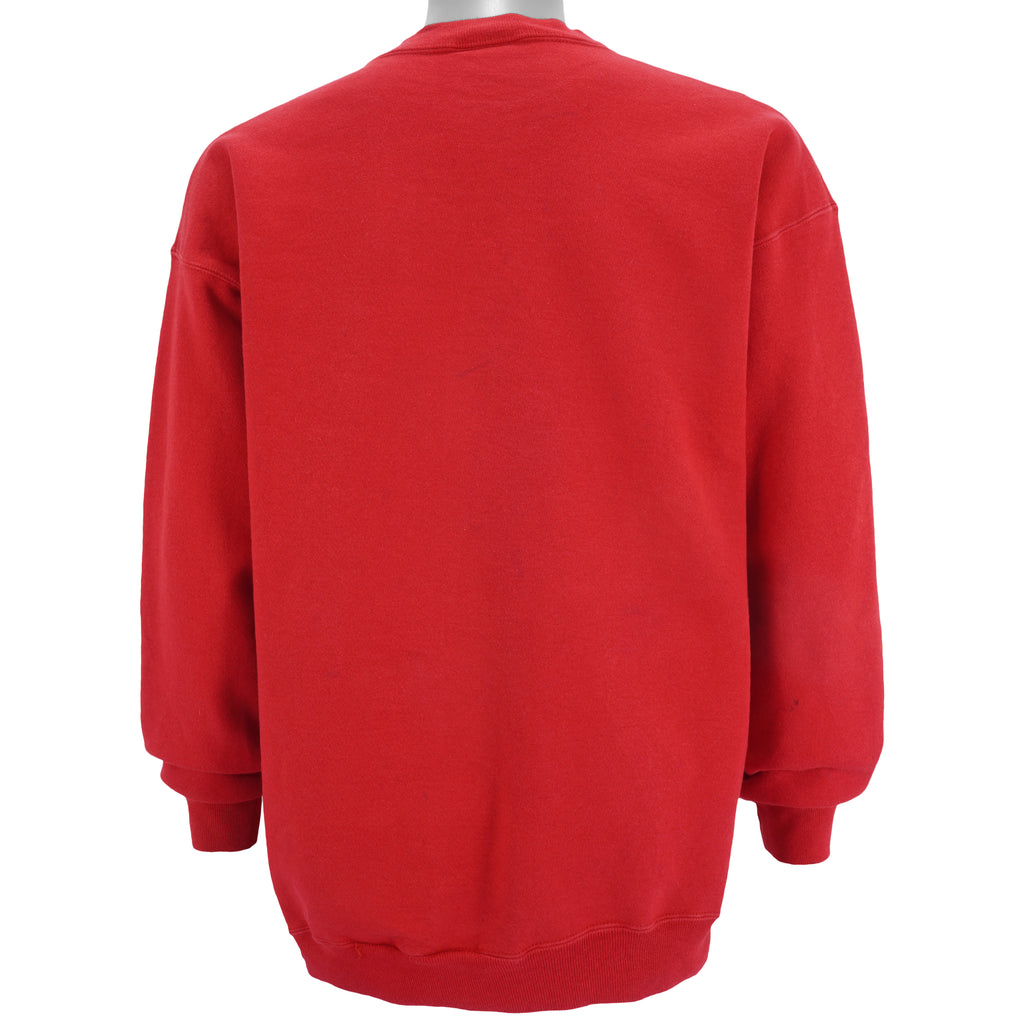 NFL (Logo Athletic) - San Francisco 49ers Spell-Out Sweatshirt 1990s Large Vintage Retro