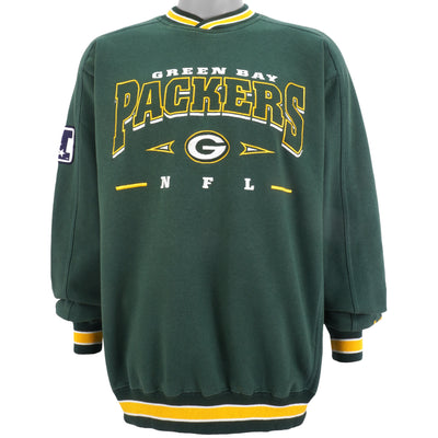 NFL (Lee) - Green Bay Packers Embroidered Crew Neck Sweatshirt 1990s Large
