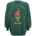 Champion - Green Atlanta Olympic Crew Neck Sweatshirt 1996 X-Large Vintage Retro