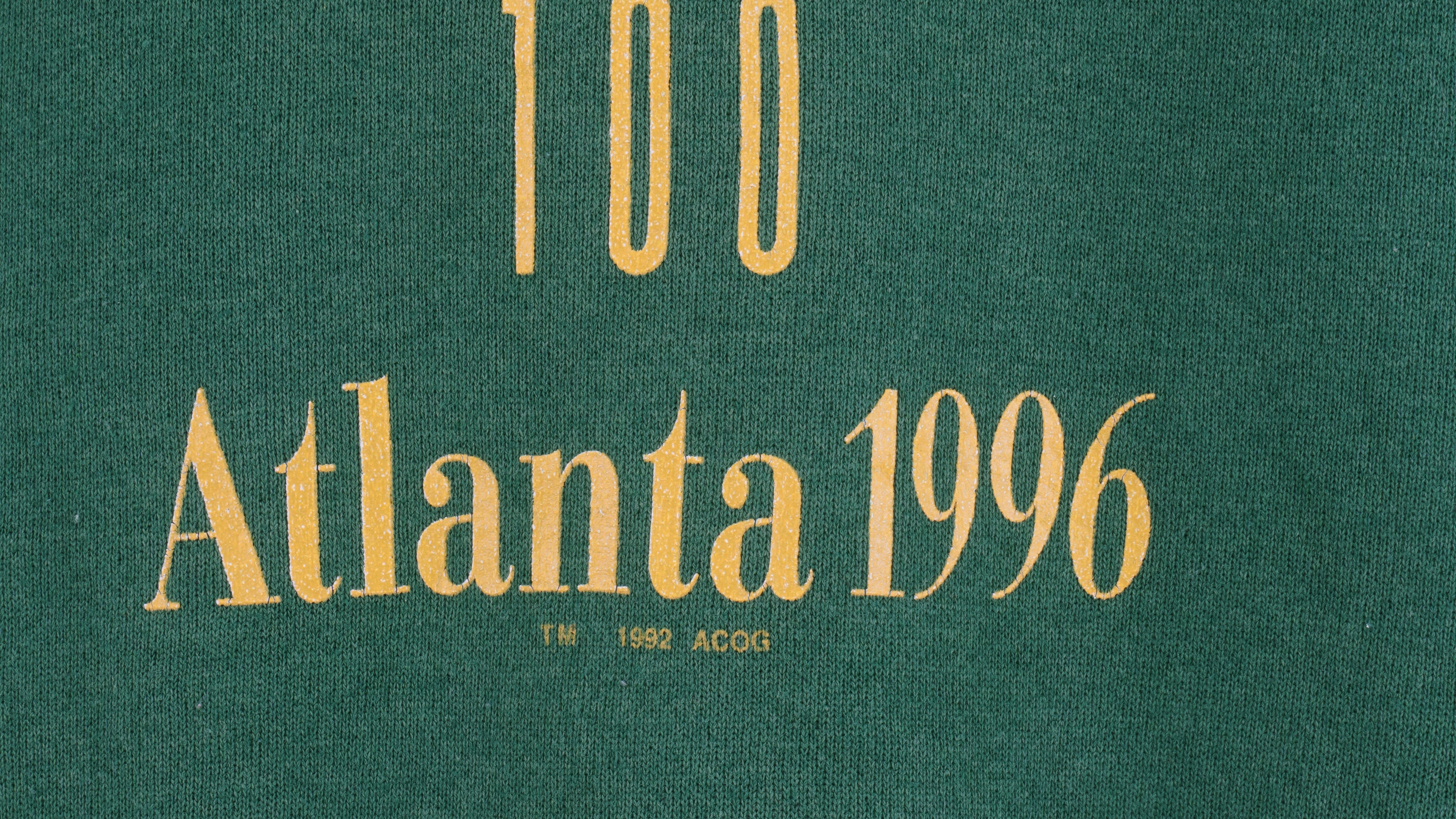 Champion - Green Atlanta Olympic Crew Neck Sweatshirt 1996 X-Large Vintage Retro