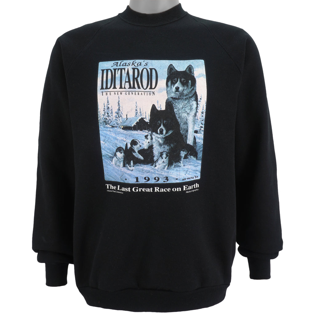 Vintage (Jerzees) - Alaskas Iditarod Crew Neck Sweatshirt 1993 X-Large Vintage Retro