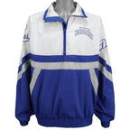 Starter - Los Angeles Dodgers 1/4 Zip Spell-Out Windbreaker 1990s Large Vintage Retro Baseball