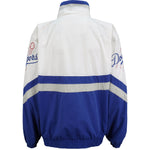 Starter - Los Angeles Dodgers 1/4 Zip Spell-Out Windbreaker 1990s Large Vintage Retro Baseball