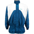 Nike  - Blue & White Spell-Out Windbreaker 1990s Medium Vintage Retro