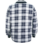 Nike - Black & White Plaid Sweatshirt 1990s X-Large Vintage Retro