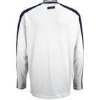 Tommy Hilfiger - White With Black Long Sleeved Shirt 1990s X-Large Vintage Retro