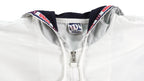Wilson - White Big Logo Hooded Windbreaker 1990s Large Vintage Retro