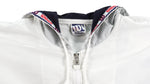 Wilson - White Big Logo Hooded Windbreaker 1990s Large Vintage Retro