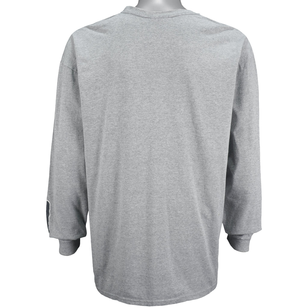 Nike - Grey Long Sleeved Shirt X-Large Vintage Retro