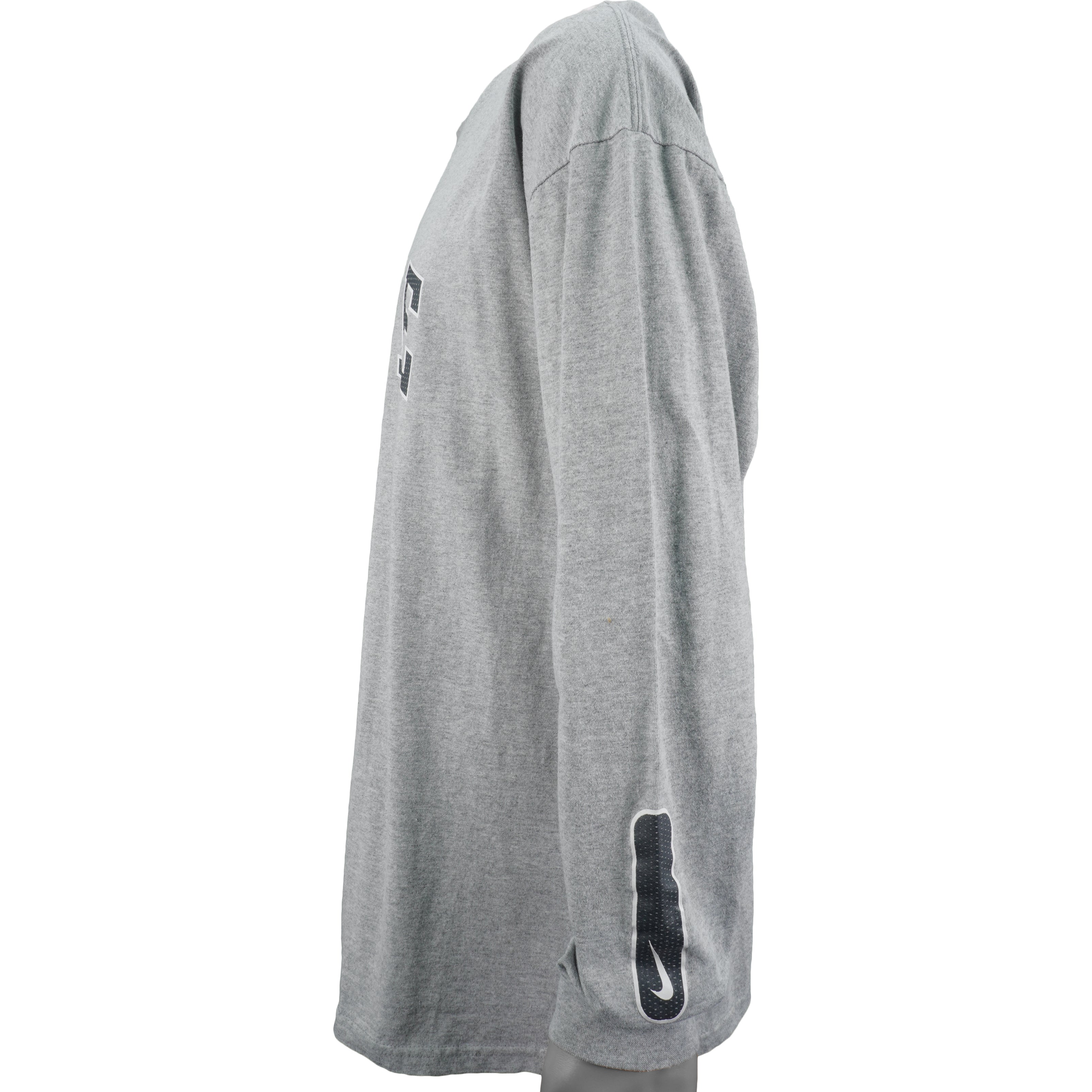 Nike - Grey Long Sleeved Shirt X-Large Vintage Retro