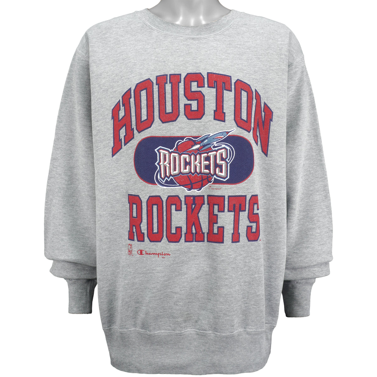 Champion - Houston Rockets Crew Neck Sweatshirt 1994 X-Large Vintage Retro Basketball