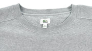 Lacoste - Grey Big Spell-Out Crew Neck Sweatshirt 1990s X-Large Vintage Retro