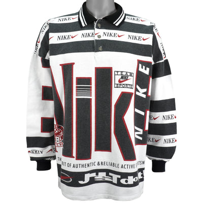 Nike - Big Spell-Out & Monogram Logo All Over Print Sweatshirt XX-Large