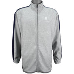 Nike - Challenge Court Fleece Zip-Up Sweatshirt 1990s Large Vintage Retro