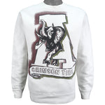 NCAA - Alabama Crimson Tide Spell-Out Crew Neck Sweatshirt 1990s Medium