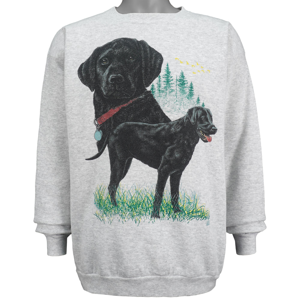 Vintage (Tultex) - Labrador Retriever Crew Neck Sweatshirt 1990s X-Large Vintage Retro
