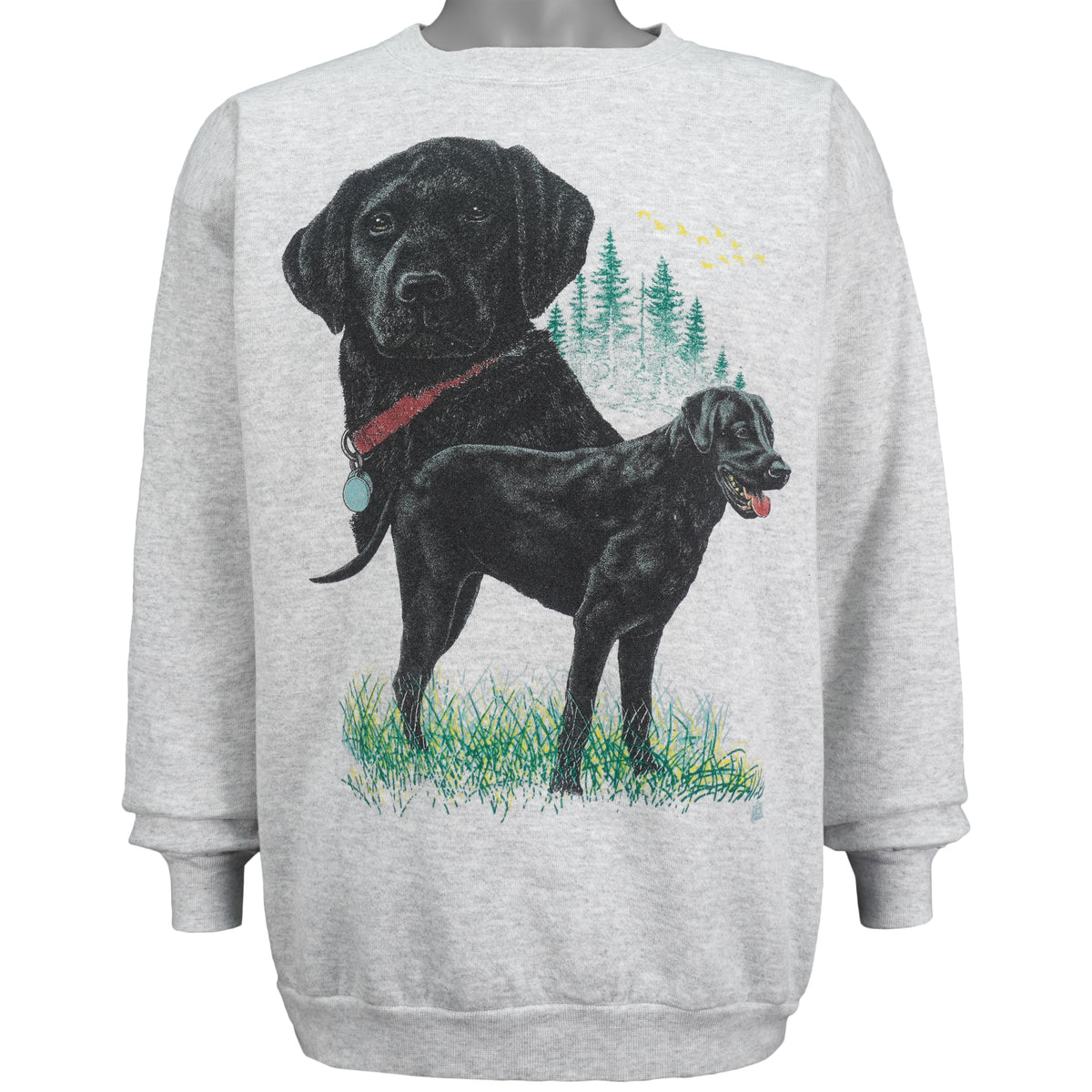 Vintage (Tultex) - Labrador Retriever Crew Neck Sweatshirt 1990s X-Large Vintage Retro