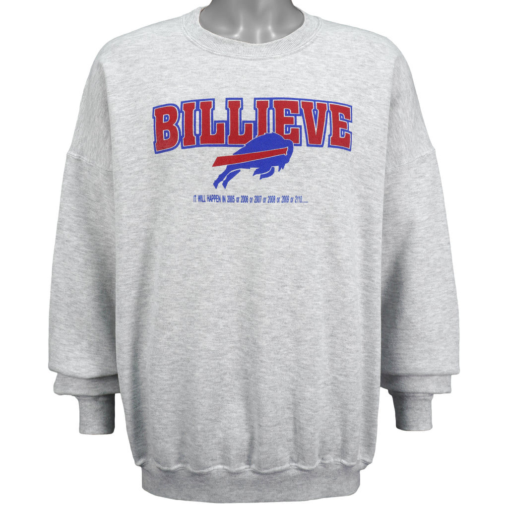 NFL (Jerzees) - Buffalo Bills Crew Neck Sweatshirt 1990s XX-Large Vintage Retro Football