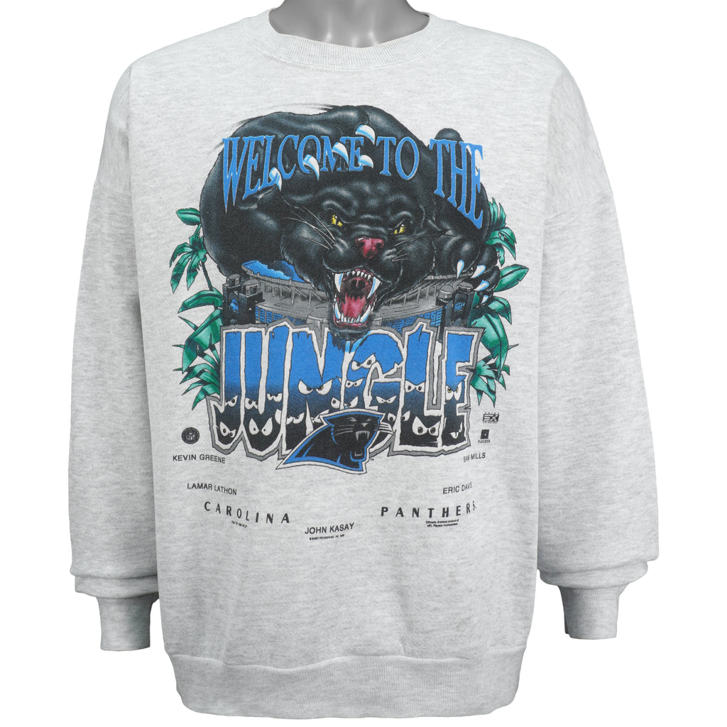 NFL (Lee) - Carolina Panthers Crew Neck Sweatshirt 1998 XX-Large Vintage Retro Football