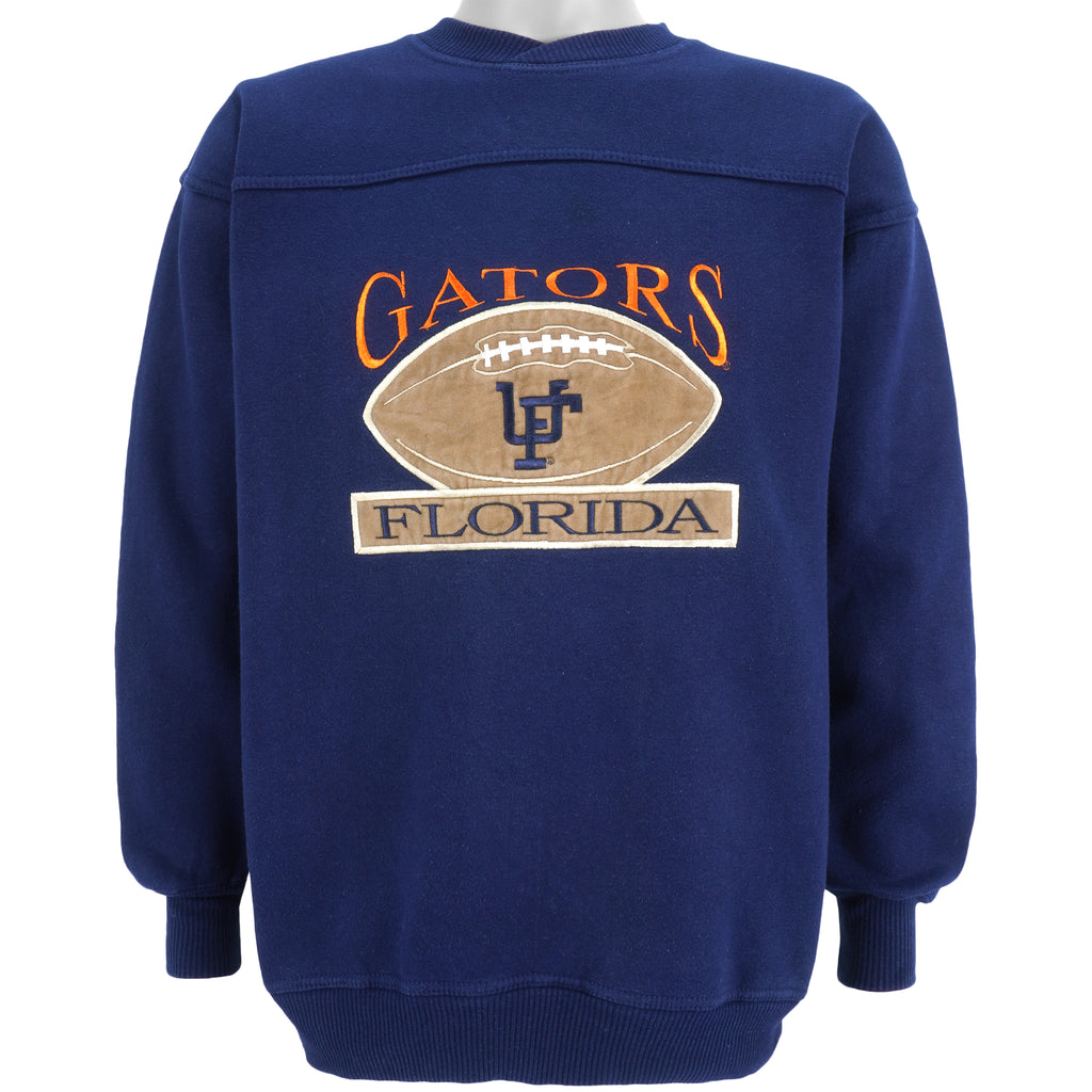 NCAA (CS) - Florida Gators Embroidered Crew Neck Sweatshirt 1990s Medium Vintage Retro Football College