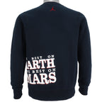 Air Jordan - Black Jordan, The Best On Earth Best On Mars Crew Neck Sweatshirt Medium Vintage Retro Baseketball