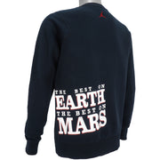 Air Jordan - Black Jordan, The Best On Earth Best On Mars Crew Neck Sweatshirt Medium Vintage Retro