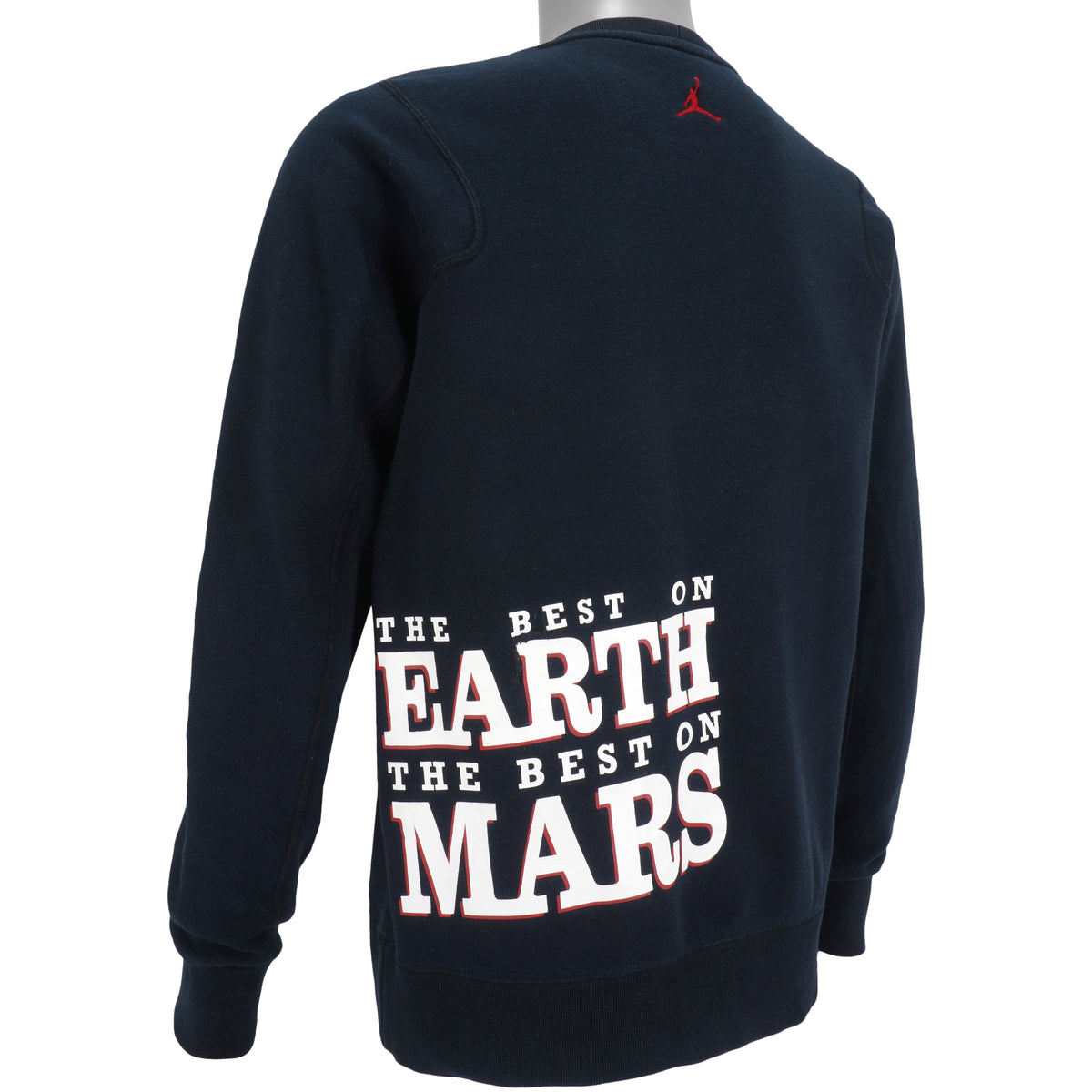 Air Jordan - Black Jordan, The Best On Earth Best On Mars Crew Neck Sweatshirt Medium Vintage Retro