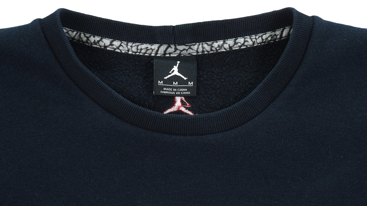 Air Jordan - Black Jordan, The Best On Earth Best On Mars Crew Neck Sweatshirt Medium Vintage Retro