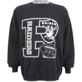 NFL (Hanes) - Oakland Raiders Big Logo Crew Neck Sweatshirt 1990s X-Large Vintage Retro Football