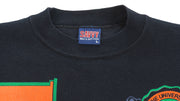 NCAA (Savvy) - Miami Hurricanes Spell-Out Crew Neck Sweatshirt 1990s Large Vintage Retro Football College