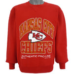 NFL (Russell Athletic) - Kansas City Chiefs Crew Neck Sweatshirt 1995 Medium Vintage Retro Football