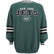 NFL (Lee) - New York Jets Embroidered Sweatshirt 1990s X-Large Vintage Retro Football