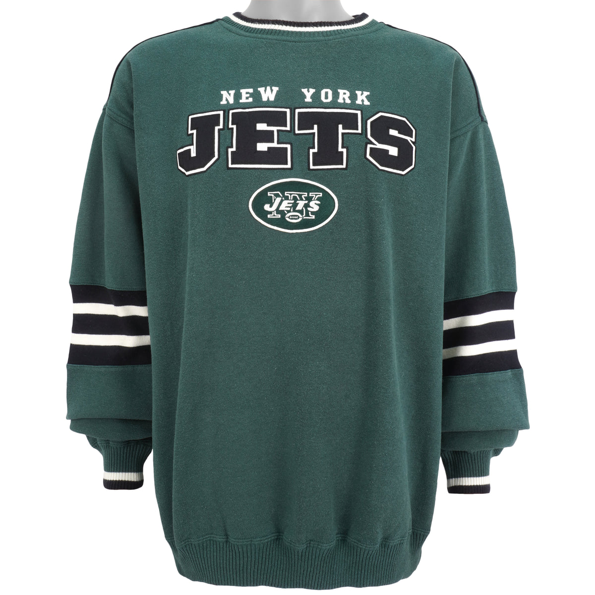 NFL (Lee) - New York Jets Embroidered Sweatshirt 1990s X-Large Vintage Retro Football
