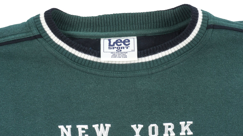 NFL (Lee) - New York Jets Embroidered Sweatshirt 1990s X-Large Vintage Retro 
