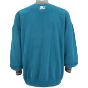 Starter - Miami Dolphins Embroidered Sweatshirt 1990s X-Large Vintage Retro Football