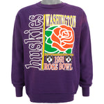 NCAA  - Washington Huskies Crew Neck Sweatshirt 1991 Large Vintage Retro Football College