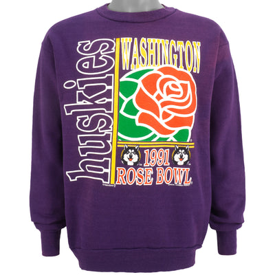 NCAA  - Washington Huskies Crew Neck Sweatshirt 1991 Large