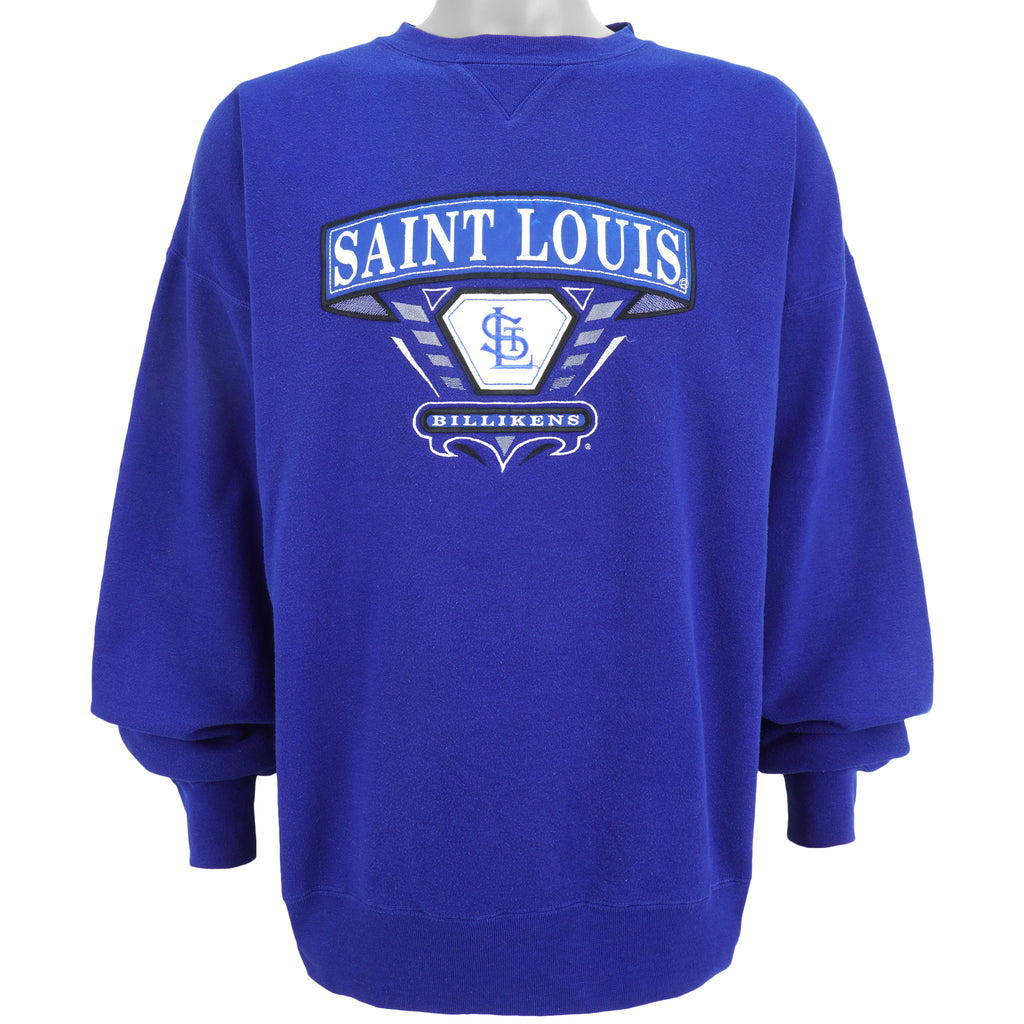 NCAA (Midwest) - Saint Louis Billikens Crew Neck Sweatshirt 1990s X-Large Vintage Retro Football College