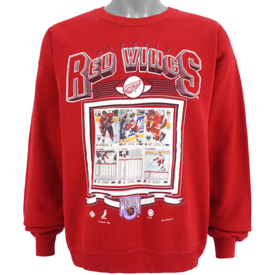 NHL (Sport Attack) - Detroit Red Wings Big Logo Sweatshirt 1996 Large