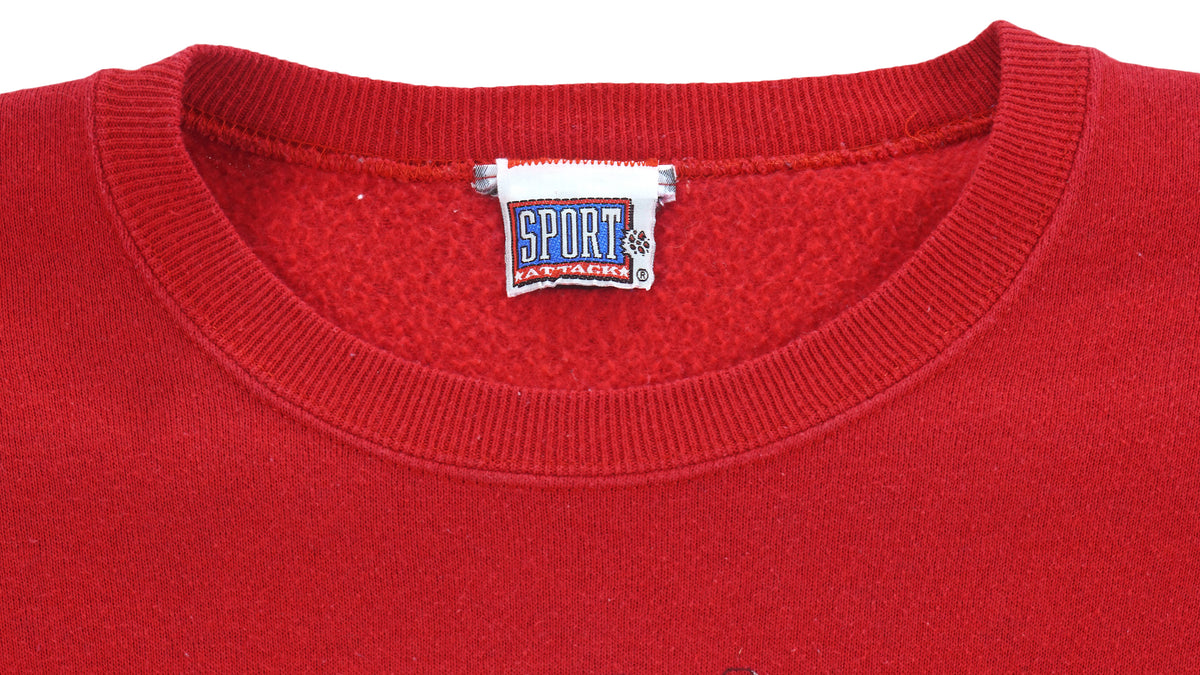 NHL (Sport Attack) - Detroit Red Wings Big Logo Sweatshirt 1996 Large Vintage Retro Hockey