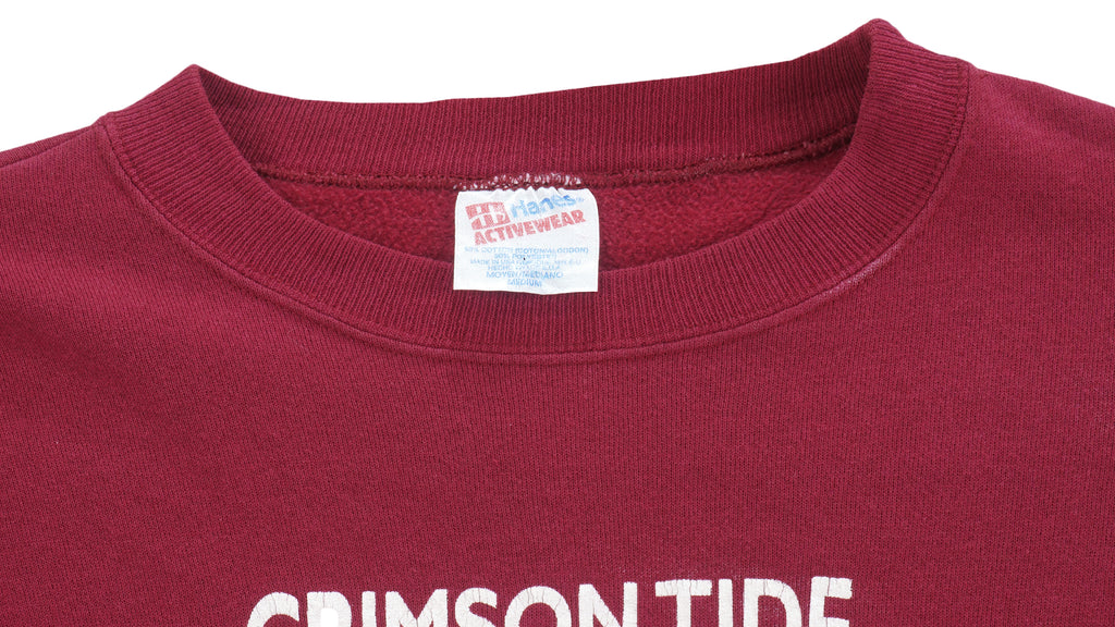 NCAA (Hanes) - Alabama Crimson Tide Crew Neck Sweatshirt 1990s Medium Vintage Retro