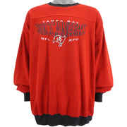 NFL (Lee) - Tampa Bay Buccaneers Embroidered Sweatshirt 1990s XX-Large Vintage Retro Football