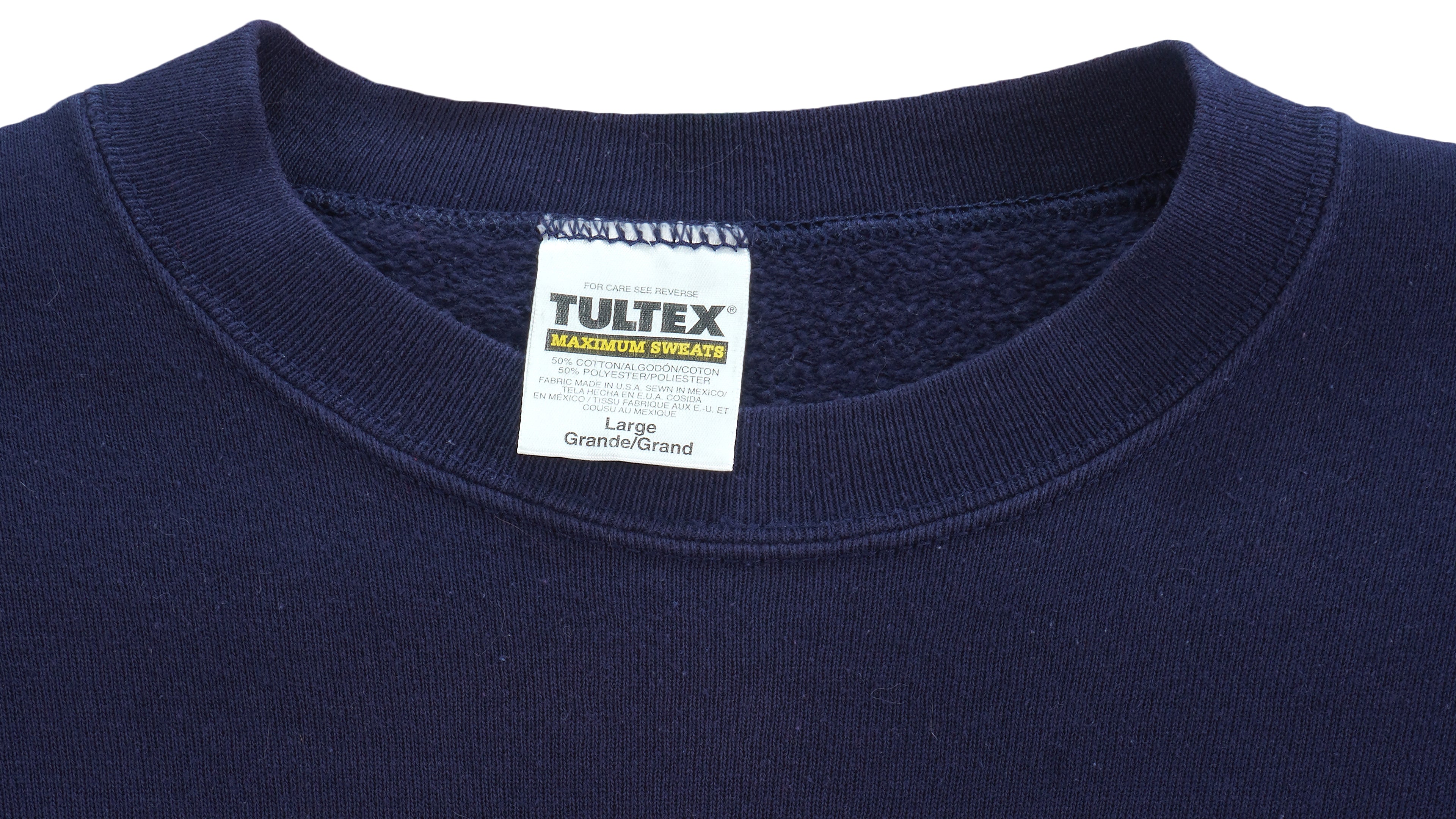 MLB (Tultex) - Cleveland Indians Crew Neck Sweatshirt 1995 Large Vintage Retro Baseball