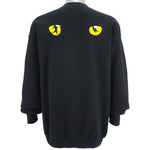 Vintage - Black Cats Crew Neck Sweatshirt 1991 X-Large Vintage Retro