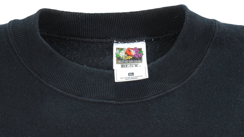 Vintage - Black Cats Crew Neck Sweatshirt 1991 X-Large Vintage Retro