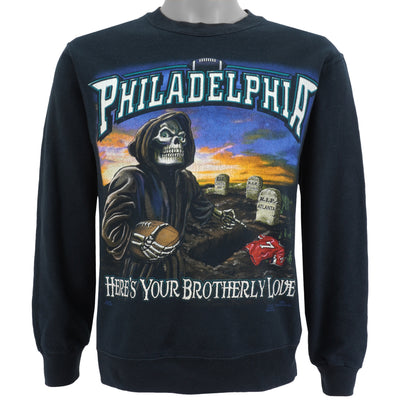 NFL (Best) - Philadelphia, Heres Your Brotherly Love  Crew Neck Sweatshirt 1990s Small