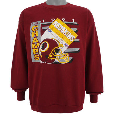 NFL (Trench) - Washington Redskins, World Champs Crew Neck Sweatshirt 1991 X-Large